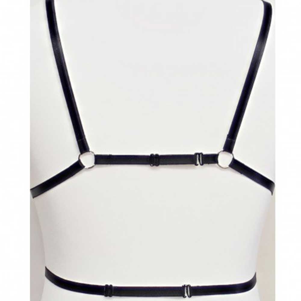 Zac's Alter Ego - Adjustable body brace with rings Harnais - Noir